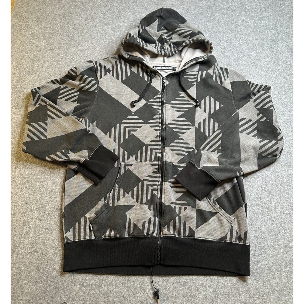 Hoodie Buddie W/Tech Men XXL Allover Print Long Sleeve Full *Tech Not Working*